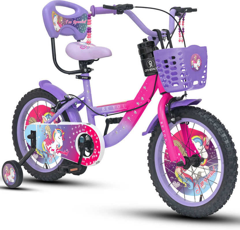 Oyekid BE-YOU 16 T (inch) Recreation Cycle(Single Speed, Purple, Rigid)