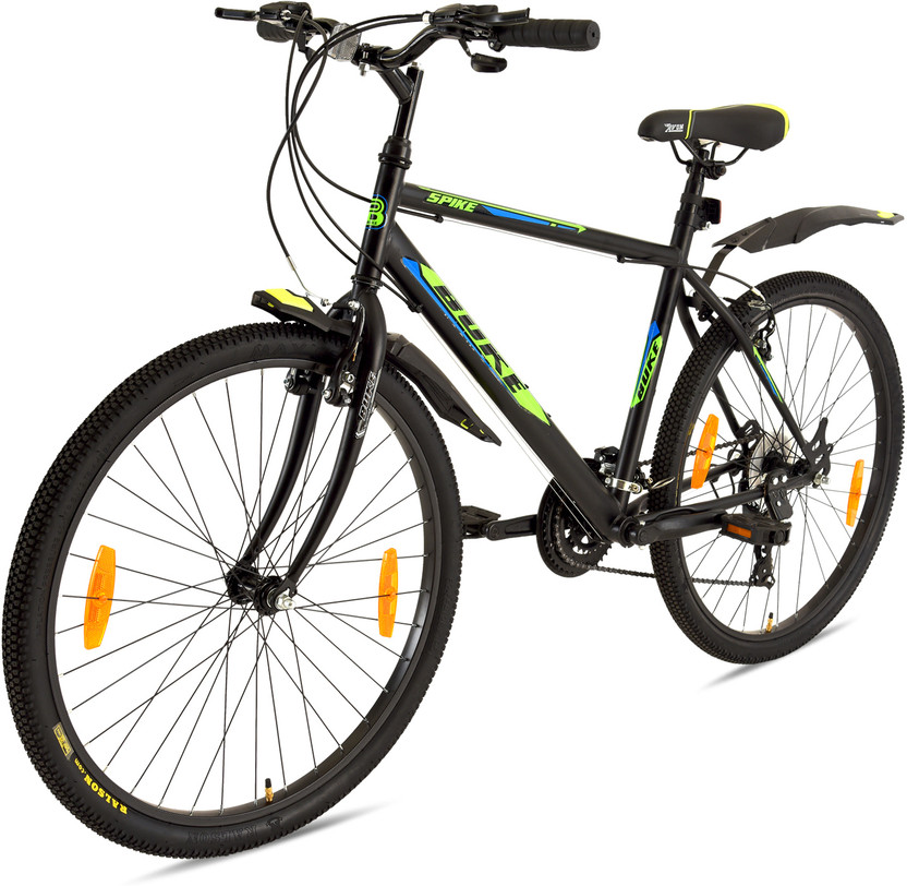 AVON SPIKE 26T Gear Cycle for Men & Boys With V Brakes & Adjustable Seat 85% Fitted 26 T (inch) Mountain Cycle(21 Gear, Black, Rigid)
