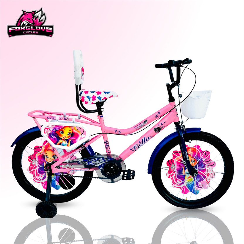 FOXGLOVE BELLA 20 INCH BARBIE PINK WITH DRESS GUARD FOR AGE 5 TO 10 YRS 95% PRE FITTED 20 T (inch) Road Cycle(Single Speed, Pink, Rigid)