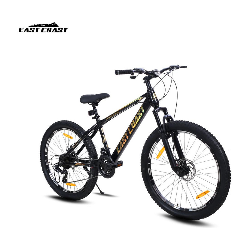 EAST COAST HUSTLE MIB 21 SPEED 26T Mountain Cycle 26 T (inch) Mountain Cycle 26 T (inch) Mountain Cycle(21 Gear, Black, Only Front Suspension)