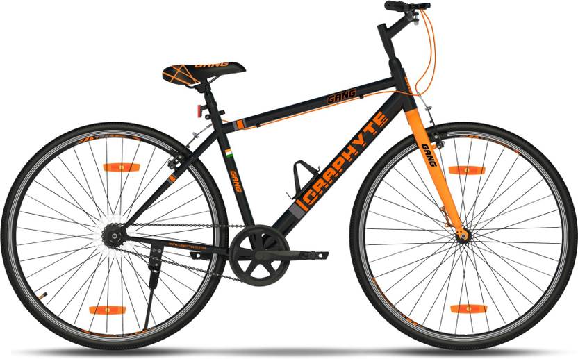 GANG Cycles GRAPHYTE Single Speed RigidSuspension VBrake Bike (BLACK