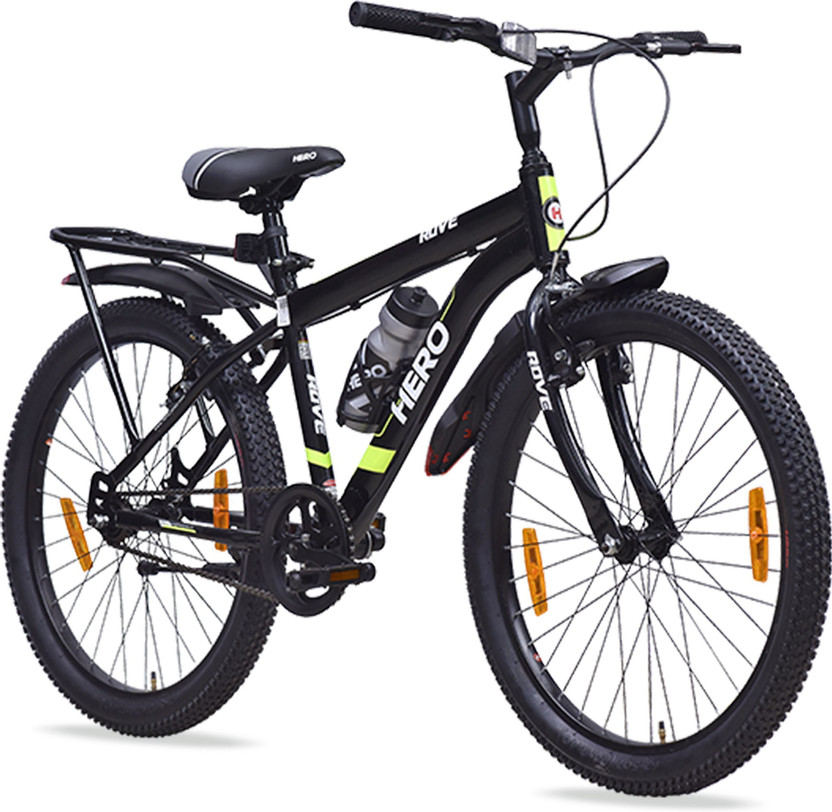 HERO Rove IC 24 T (inch) Mountain Cycle(Single Speed, Black, Green, Rigid)