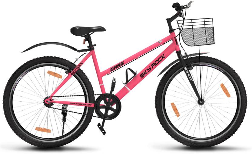 GANG Cycles Skyrock Single Speed Ladies Bike With Basket Disc and V