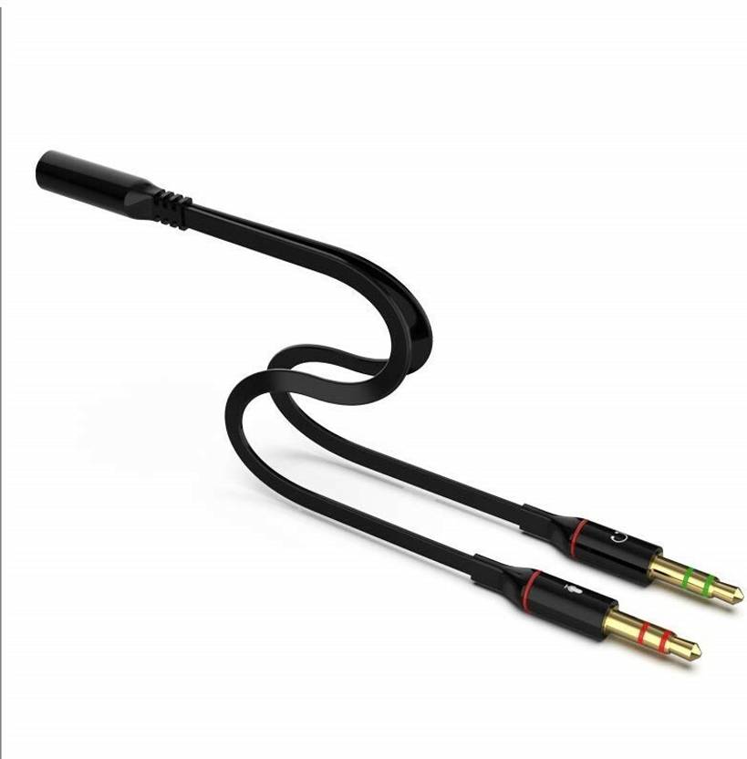 Lynacz AUX Cable 20 m Jack 1 Male to 2 Female Stereo Headphone Earphone