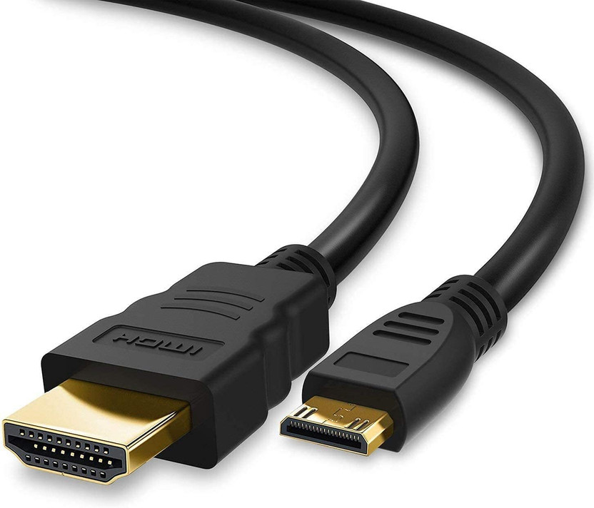 HITRIME HDMI Cable 5 m High Speed 4K Mini HDMI To HDMI Cable Male To Male(Compatible with Monitor, Tablet, Laptop, Television, Projector, Hdtv, Dslr, Camera, Black)