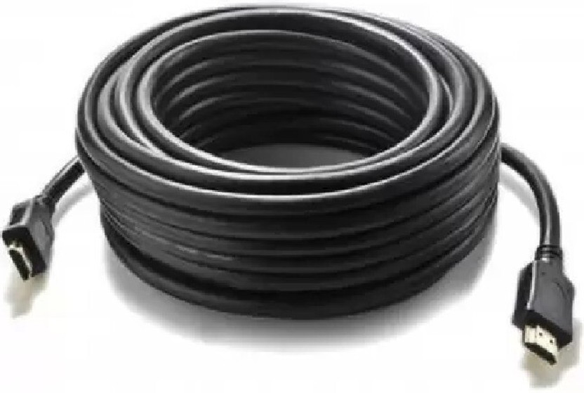 TERABYTE HDMI Cable 30 m 30 Meter HDMI Cable-Supports HDMI Devices, 4K, Full HD 1080p - Black(Compatible with PC, Laptop, Black, One Cable)