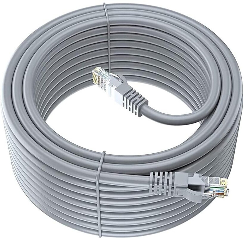 Hybite LAN Cable 15 m LAN Cable CAT6/Cat 6 Ethernet Cable Network Cable Internet Cable RJ45 LAN Wire High Speed Patch Cable Computer Cord(Compatible with Computer, Laptop, Servers, Gaming Consoles, White, One Cable)