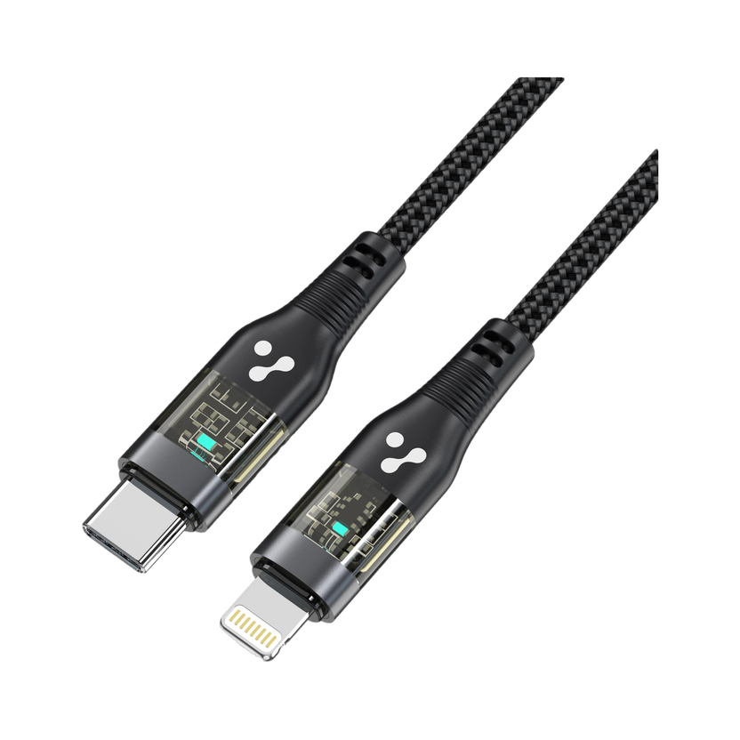 Ambrane Ambrane Lightning Cable 2.45 A 1.2 m ABTL-12T(Compatible with Smartphones, Tablets, Wireless Earphones, Black, One Cable, USB Type C To Lightning, 27 W) - Flipkart Deal