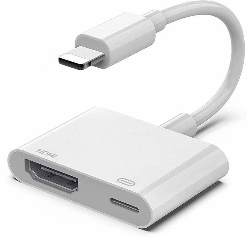 VOOCME Lightning Cable 0.5 m Lightening to HDMI Charging Converter for