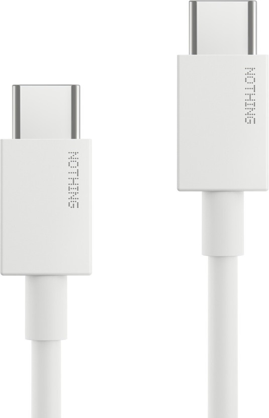 Nothing USB Type C Cable 60 W 1 m TPE Jacket C270(Compatible with Camera,Computer,Gaming,Consol,Mobile,TV,Tablet, White, One Cable, USB Type C To USB Type C)