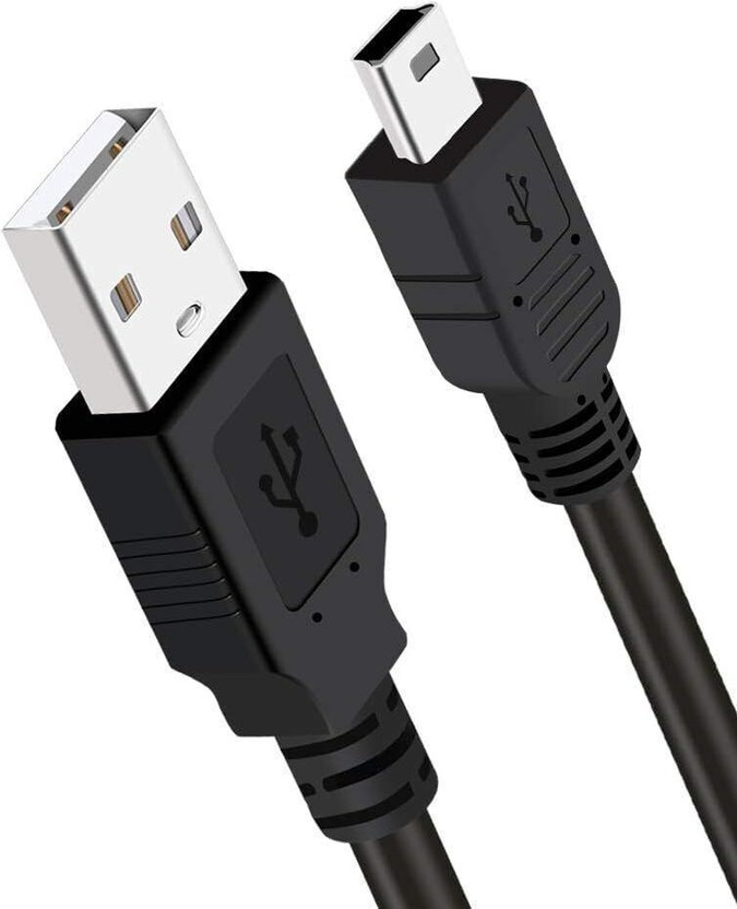 DEVBHOOMI Magnetic Charging Cable 1.5 m DB- PS3 Controller Charging Cable,PS3 Remote, Mini USB Charger Cable Data Transfer Cable.(Compatible with PS3 CONTROLER, CANNON CAMERA, MP3., Black, One Cable, Mini-USB To Micro USB)