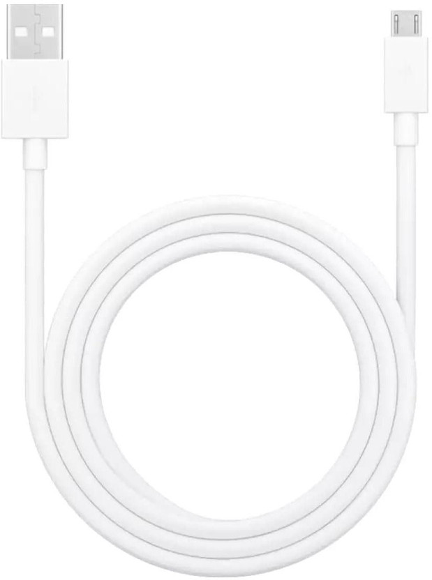 OPPO Micro USB Cable 2 A 1 m USB-A to Micro USB Data Cable(Compatible with Micro USB interface,Can Charge Mobile And other device,Power can reach 15W Max*, White, One Cable, USB Type A To Micro USB)