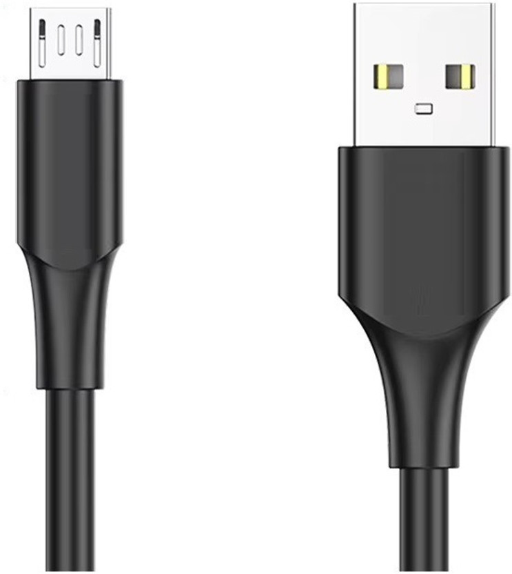 RPMSD Micro USB Cable 1 m 2.4A Super fast Micro USB Cable Fast Transmission Android Data Cable for charger cable(Compatible with All Smartphones Comprising Micro USB V8 Ports, Black, One Cable)