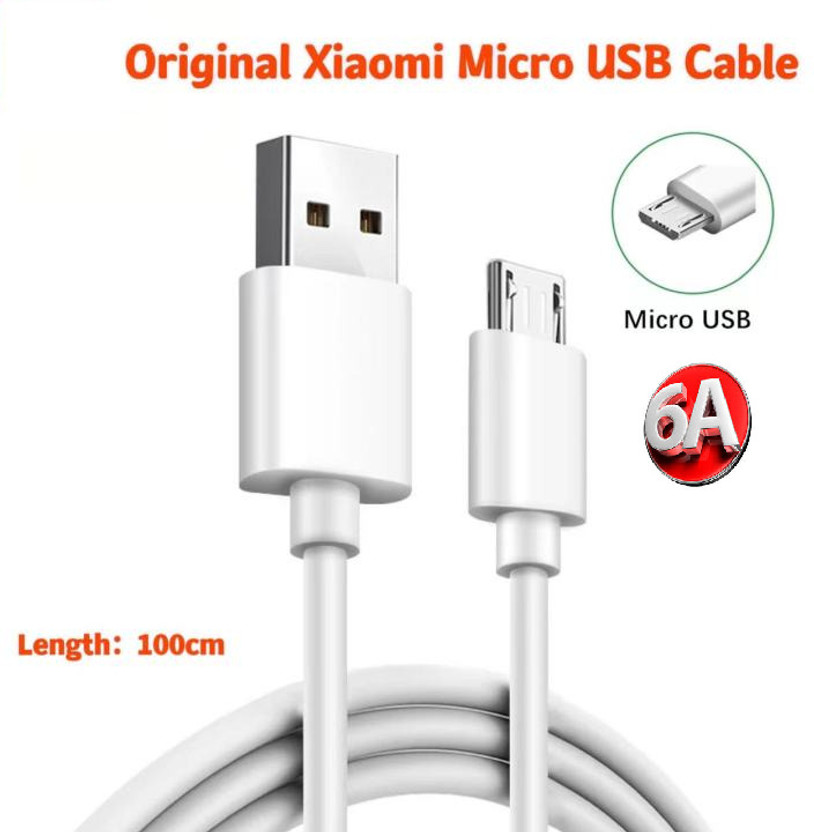 Xiaomi BKN Micro USB Cable 6 A 1 m 6 AMPERE MICRO USB CABLE QUALITY CHECKED AUTHENTIC ORIGNAL 6 AMP FAST CHARGING MICRO USB TYPE V8 DATA CABLE FOR XIAOMI / REDMI / Mi Redmi 4 / 4A / 4X / Redmi 5 / 5A / Redmi 6 / 6A / 6 Pro / Redmi 7A / Redmi Go / Redmi Y1 / Y2 / Y3 / Redmi Note 4 / Note 5 / Note 5 Pro / No - Flipkart Deal