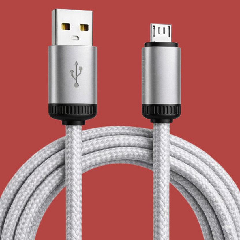 Tart Micro USB Cable 3 A 1 m Copper Heavy Duty Braided V8 Cable for Xbox One Controllers(Compatible with All Micro USB Supported Gadgets, White, One Cable)