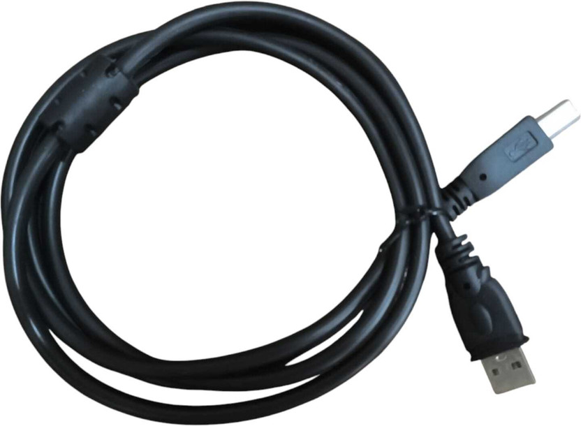 Darahs Power Cord 1.5 m Long Midi Cable USB 2.0 Type-A to Type-B High Speed Cord for Audio Interface, Midi Keyboard(Compatible with Midi Keyboard, USB Microphone, Mixer, Speaker, Monitor, Instrument, Black, One Cable, USB Type B To Reversible USB 2.0)