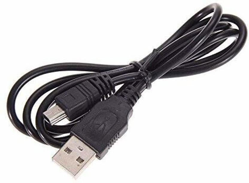 Tech Aura Power Sharing Cable 1.5 m PS3 Controller Charging Cable(Compatible with Playstation 3 Controller, Black, One Cable)