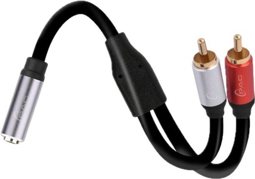 PAC PAC Stereo Audio Cable 1.5 m 1.5 metre female 2 rca stereo cable(Compatible with Office, Home, restaurant, events, Game consoles, Mixers or DJ equipment, TV, Red, Grey, Black, One Cable, NA) - Flipkart Deal