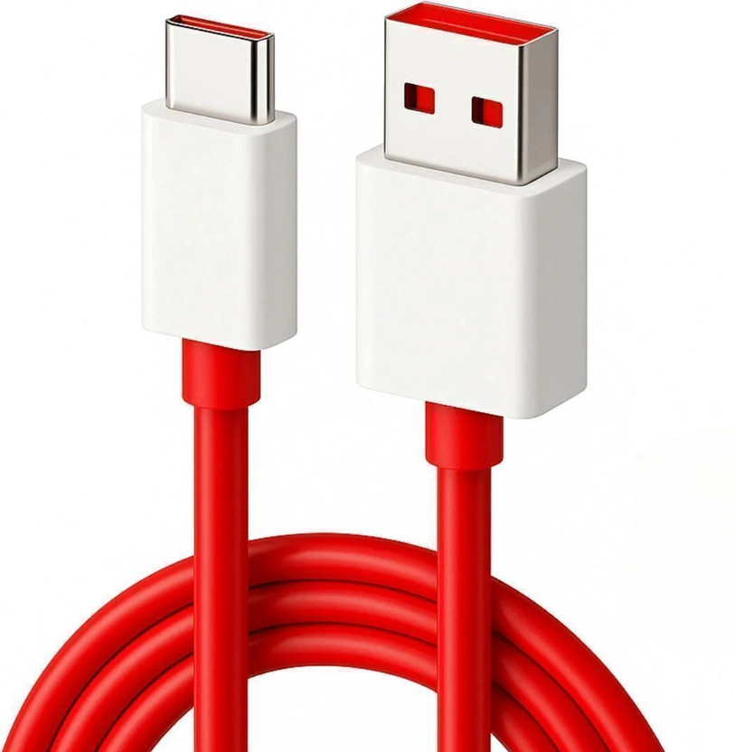 KORVIX USB Type C Cable 6.5 A 1 m TPE SOL USBtoCRED65Wb(Compatible with supervooc, dart, superdart, 65w cable , 65 watt data cable, type c phones, Red, One Cable, USB Type A To USB Type C)