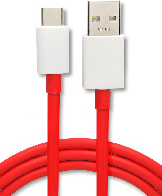 NAFA USB Type C Cable 6 A 1 m PVC or TPE Jacket USB Type-A to Type-C Cable - Compatible with Smartphones, Tablets, Laptops, and More(Compatible with All smartphones that support a standard Type-C charging port, Red, White, One Cable)