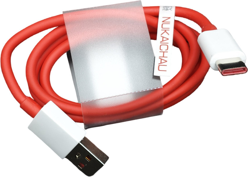 Samsung NUKAICHAU USB Type C Cable 5 A 1.06 m Copper Braiding C Type Data Cable For Fast Charging(Compatible with OPPO, REALME, NARZO, ONEPLUS, VIVO, IQOO, SAMSUNG, MOTOROLA, MI, REDMI, POCO, Red, One Cable, USB Type A To USB Type C, 40 W) - Flipkart Deal
