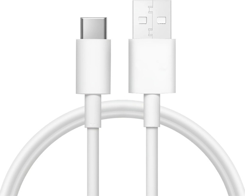 vivo USB Type C Cable 3.9 A 1 m Type-C Fast Charging & Data Cable | FlashCharge 2.0(Compatible with Smartphoen, Mobile, Tablet, Laptop, White, One Cable)