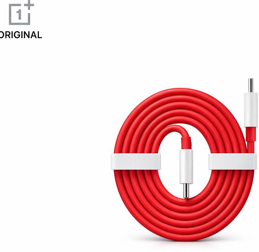 OnePlus USB Type C Cable 0 A 1 m na vooc-cable(Compatible with smart phones, Tablets, Type-C Devices, Red, One Cable)