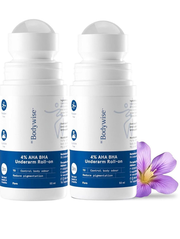 Be Be Bodywise 4% AHA BHA Underarm Roll On | Reduces Pigmentation & Odour | Flora Fragrance Deodorant Roll-on  -  For Women(50 ml, Pack of 2) - Flipkart Deal