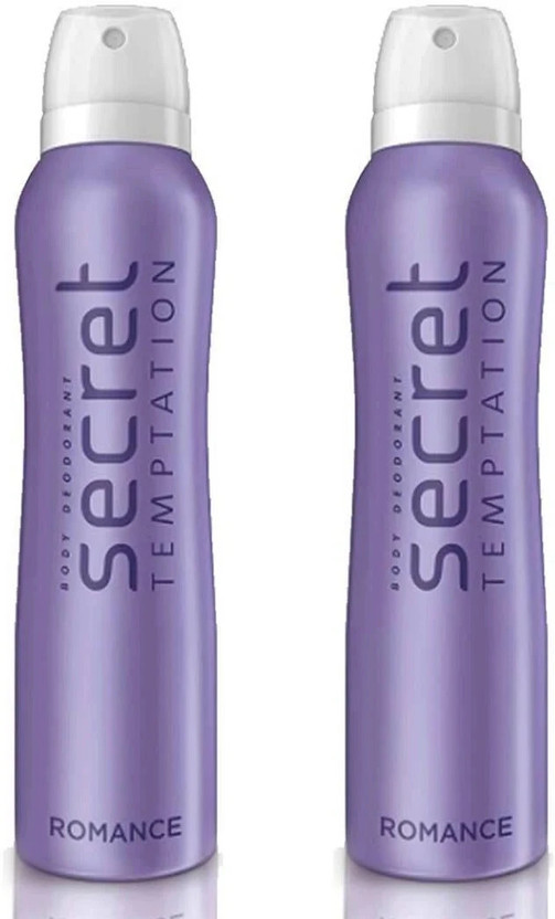 Secret Temptation Romance (225 ml each) Deodorant Spray  -  For Women(450 ml, Pack of 2)