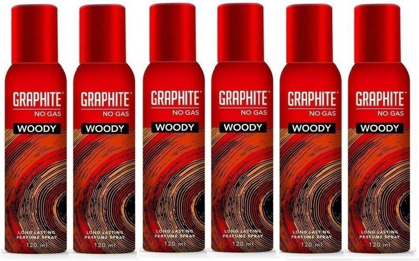 GRAPHITE WOODY PACK OF 6 MKMKM Body Spray For Men & Women Price in