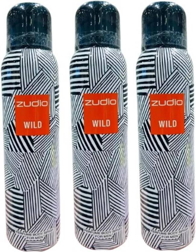 zudio WILD DEO PACK OF 3 Body Spray For Men & Women Price in India, Buy zudio WILD DEO PACK