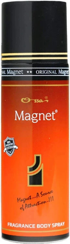 OSSA Magnet Body Spray 200ml Long Lasting Fragrance Ideal for Everyday Premium Deodorant Spray  -  For Men & Women(200 ml)