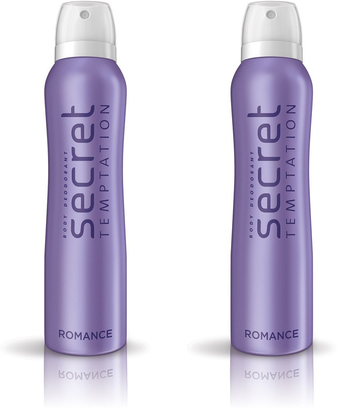 Secret Temptation Romance Pack of 2 Deodorant Spray  -  For Women(300 ml, Pack of 2)