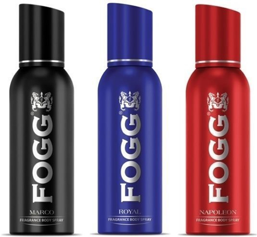 FOGG Marco,Royal & Napoleon Deodorant With Long Lasting Perfume Body Spray  -  For Men(525 ml, Pack of 3)