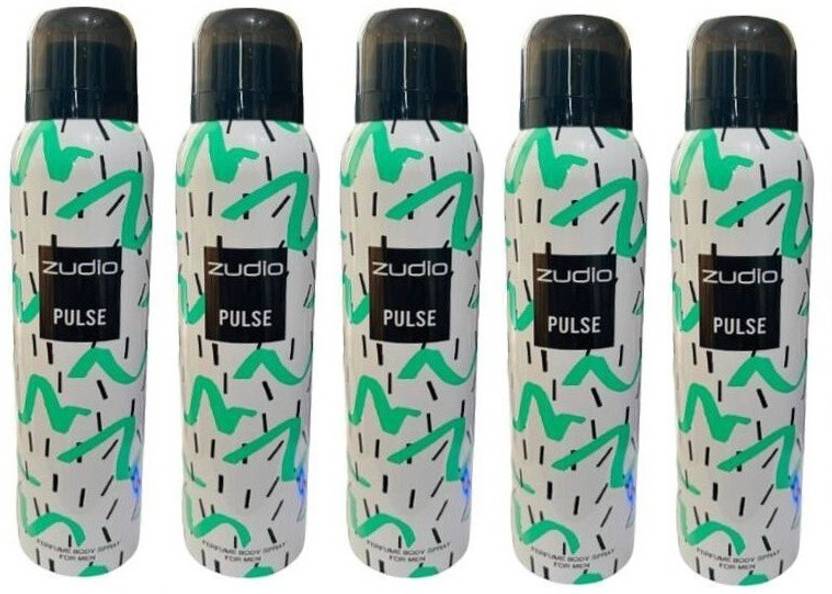 zudio PULSE PACK OF 5 Body Spray For Men & Women Price in India, Buy zudio PULSE PACK OF 5