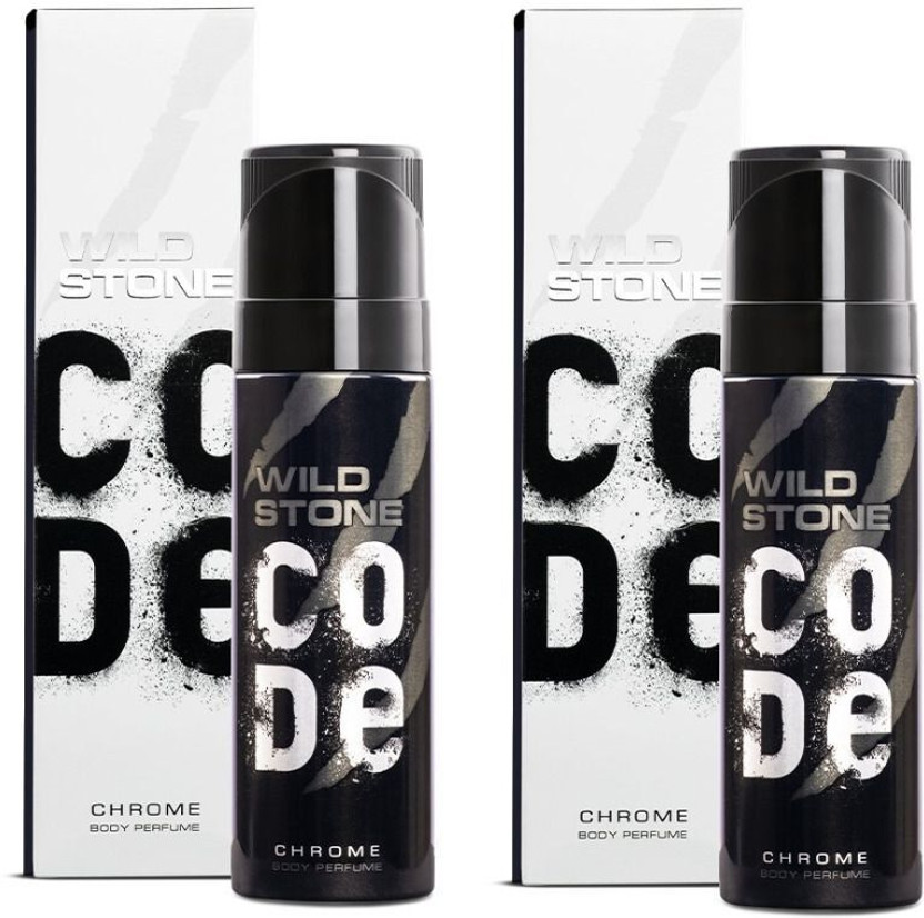 Wild Stone CODE Chrome-Combo Body Spray  -  For Men(300 ml, Pack of 2)