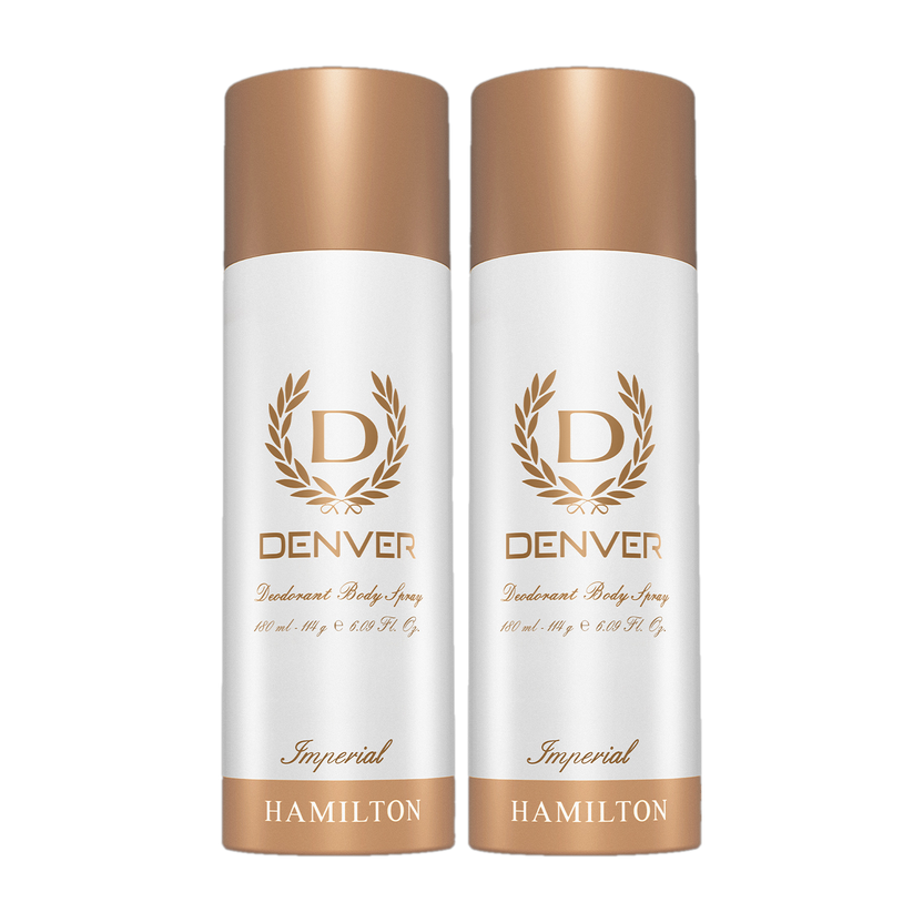 DENVER Imperial Body Spray  -  For Men(360 ml, Pack of 2)