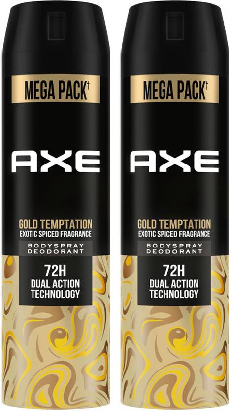 AXE Gold-Temptation Body Spray  -  For Men (430 ml, Pack of 2)