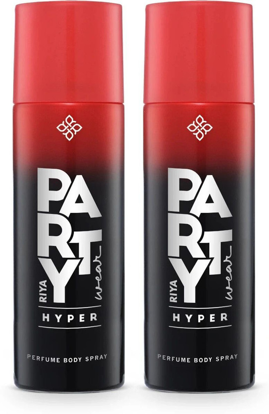 RIYA RIYA Party Wear Hyper Deodorant | Deo Spray | 200 ml Each| Combo of 2 | Long-Lasting Perfume Body Spray  -  For Men(400 ml, Pack of 2) - Flipkart Deal