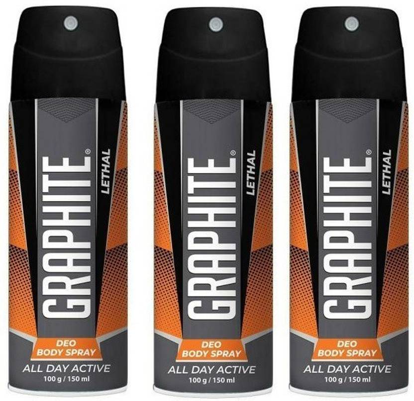 GRAPHITE lethal Deo Body Spray for Men 150 ml Body Spray For Men