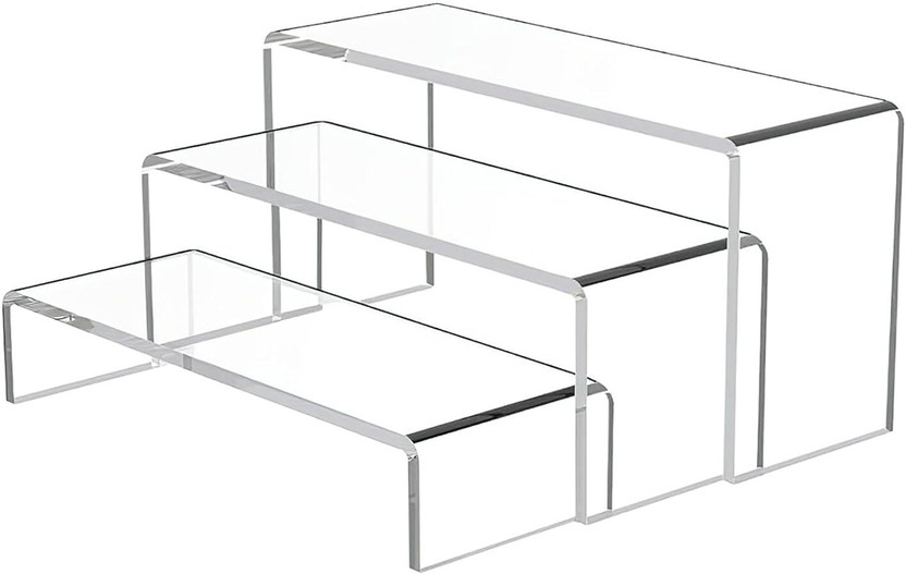 Baileyn Baileyn 3 Compartments Clear Plastic Acrylic, Transparent Acrylic Material Display Stand(White) - Flipkart Deal