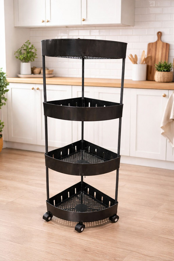 MGKENTERPRISE 4 Compartments plastic Portable Desk Organizer Drawer(Black)