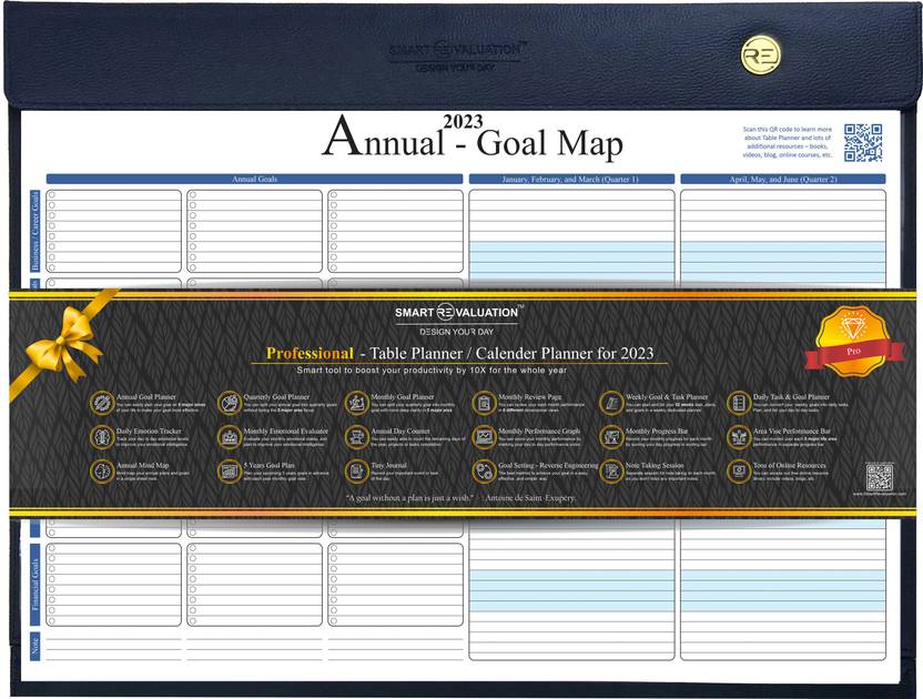 Smart Revaluation Professional Table Planner / Calendar planner for
