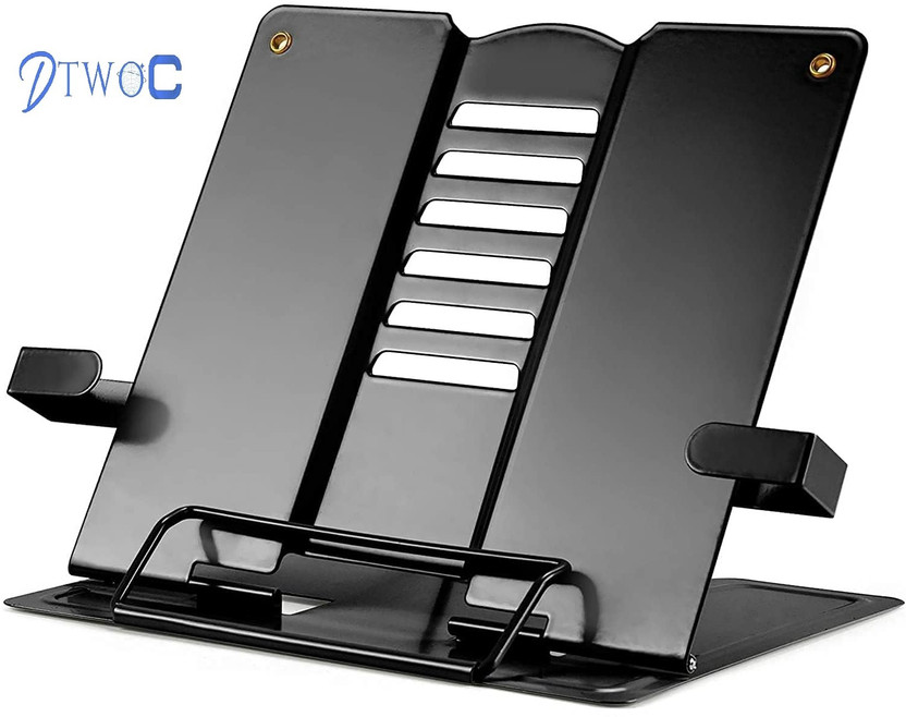 DTWOC 1 Compartments Metal Cookbook(Black)