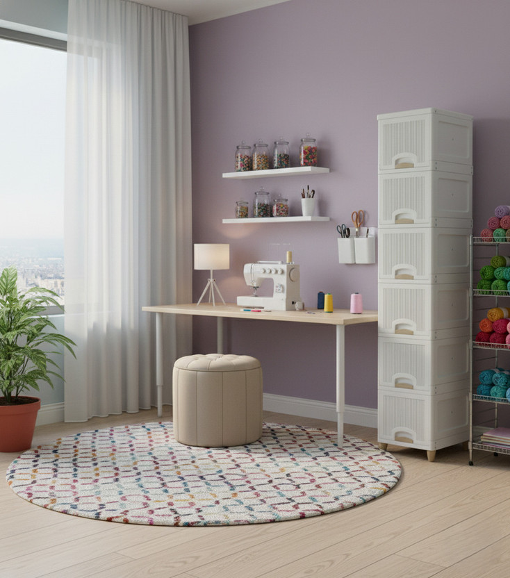 Surety for Safety 6 Compartments Plastic PP(White)