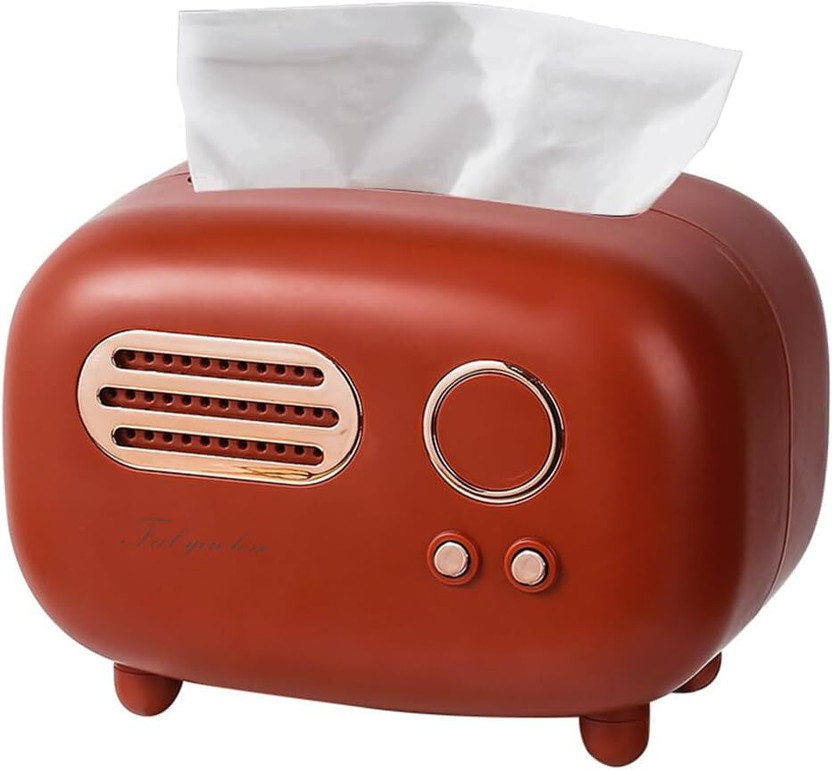 INKULTURE INKULTURE 1 Compartments Plastic Vintage Retro Tissue Box Holder for Dining Table, Living Room, Bedroom, Desktop(Red) - Flipkart Deal