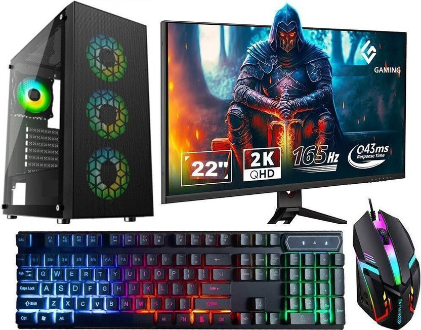 rionix Intel Core i5 (16 GB / 600 GB / Windows 11) Assembled Desktop Computer(22 inch Display)