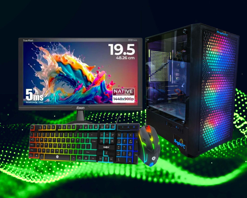 BrightPC Intel Core i5 (8 GB / 500 GB / Windows 11) Assembled Desktop Computer(19 inch Display)