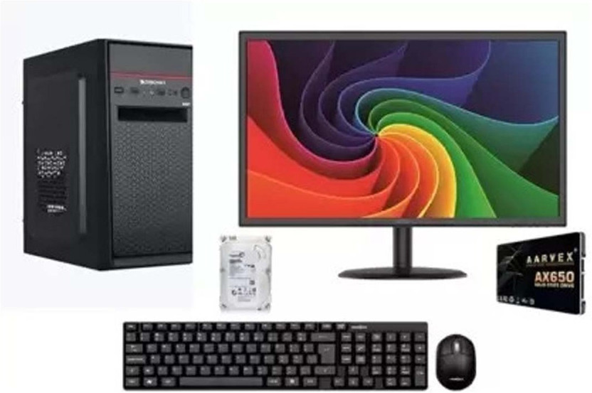 Frontech all in one i5 Core i5 (4th Gen) (16 GB DDR4/512 GB SSD/Windows 11 Home/19 Inch Screen/i5 intel 4TH) with MS Office(Black)