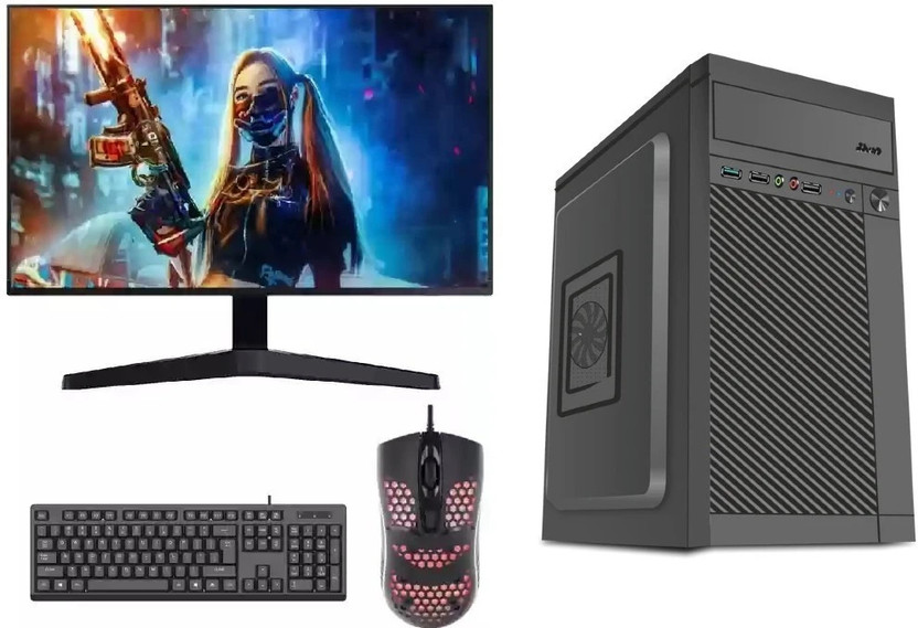 rionix Core i3 (2nd Gen) (8 GB / 128 GB / Windows 11) Assembled Desktop Computer(19 inch Display)